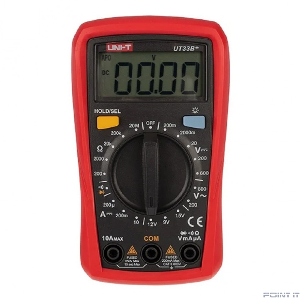 Unit (13-0056) Портативный мультиметр UT33B+ с тестом батареек