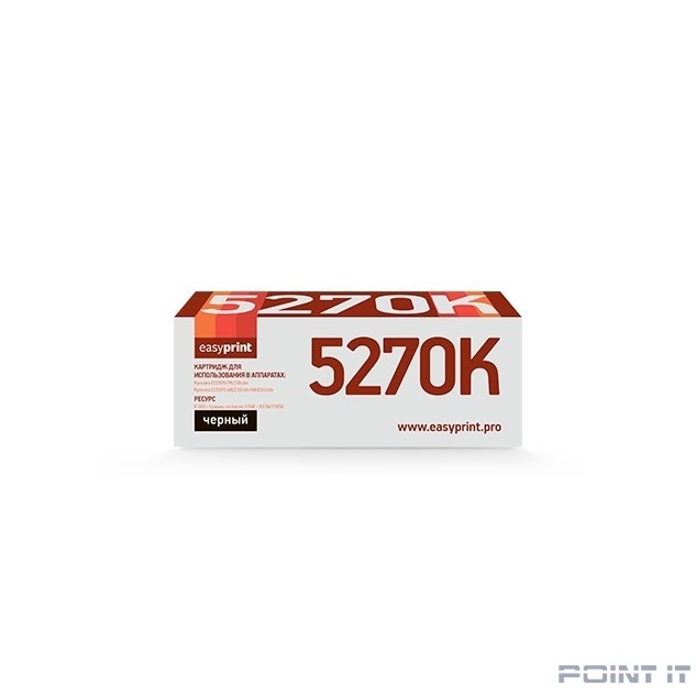 Easyprint TK-5270BK Тонер-картридж LK-5270K для Kyocera EcoSys M6230cidn/P6230cdn/M6630cidn , Bk, 8K