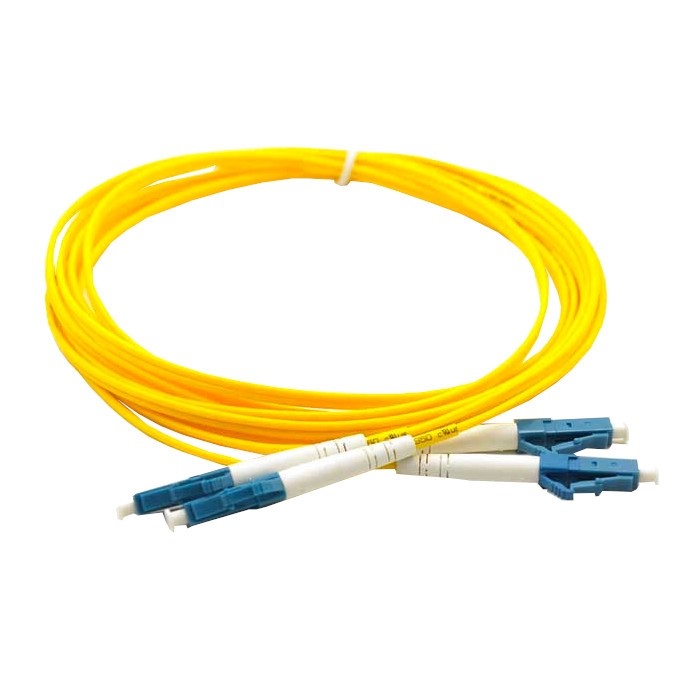 Патч-корд оптический соединительный LC-LC/UPC SM Duplex 3.0мм 9/125, 2м, LSZH