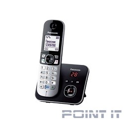Panasonic KX-TG6821RUB (черный) {Беспроводной DECT,автоответчик,определитель номера,телефонный справочник 120 зап.}
