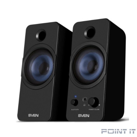 АС SVEN 431, чёрный, USB, акустическая система 2.0, мощность 2x3 Вт(RMS), Bluetooth
