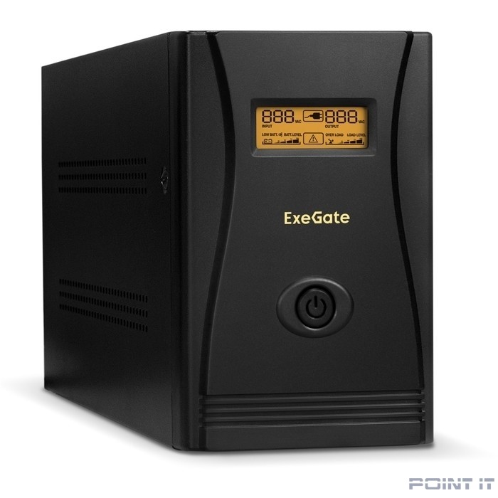 Exegate EX292631RUS ИБП ExeGate SpecialPro Smart LLB-2000.LCD.AVR.4C13.RJ.USB <2000VA/1200W, LCD, AVR, 4*C13,RJ45/11,USB, металлический корпус, Black>