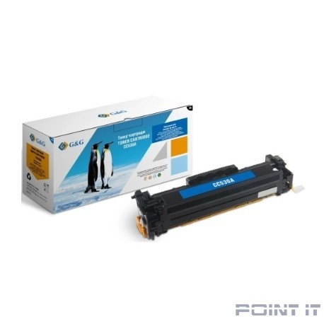 Картридж G&G, аналог HP CC530A/304A/Canon 718 черный 3.5k с чипом