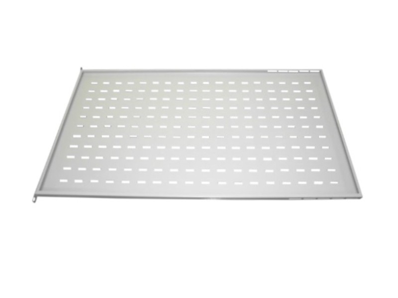 Полка для стоек 628-800мм (Ш*Г 445x804), с фронтальными направляющими, нагрузка до 50кг, без крепежа, серая, М