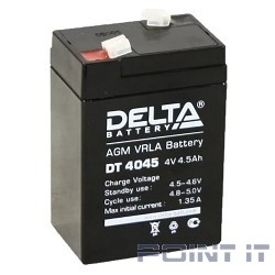 Delta DT 4045 (4,5 А\ч, 4В) свинцово- кислотный аккумулятор