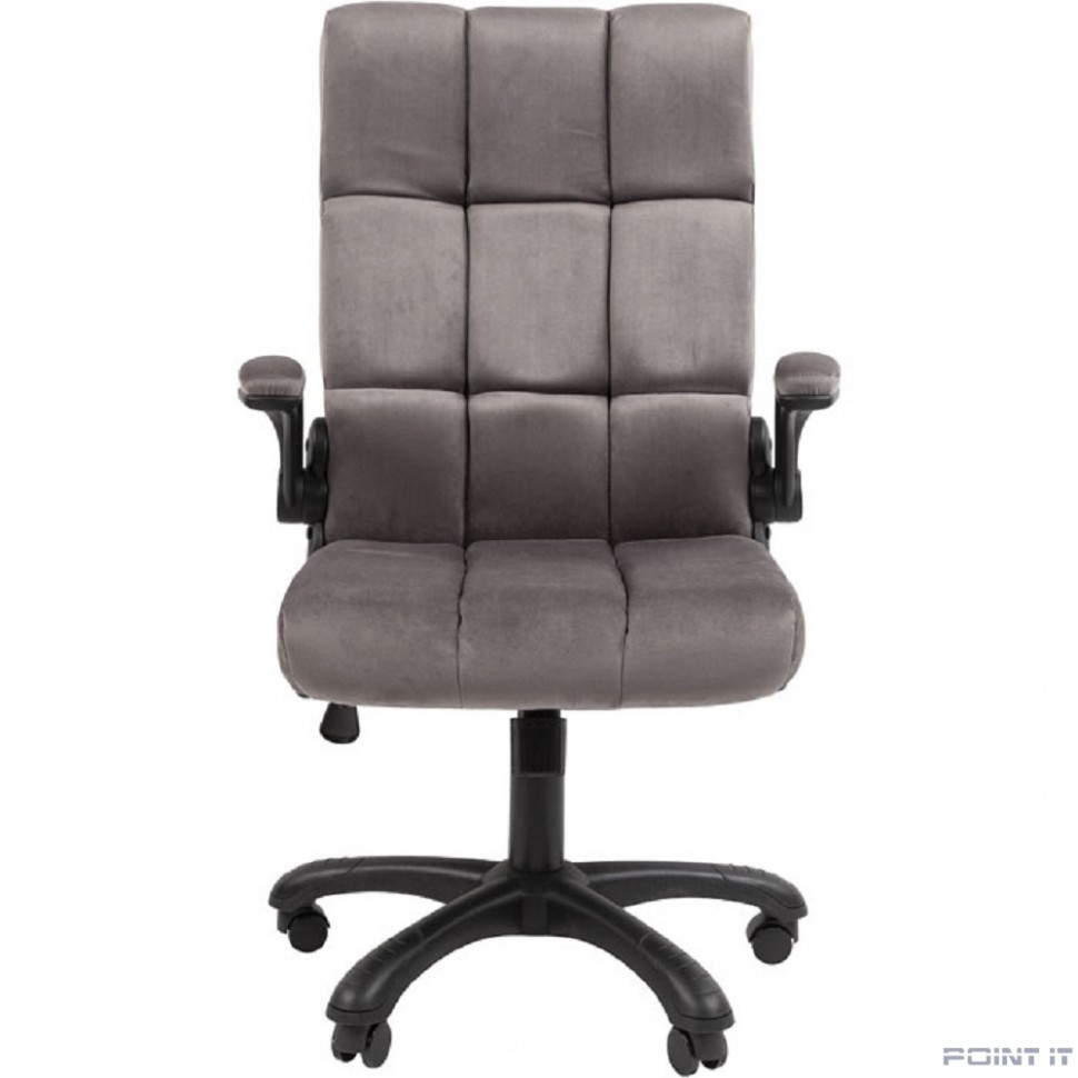 Кресло Chairman Home 444 Россия ткань Т-55 серый (7145195)