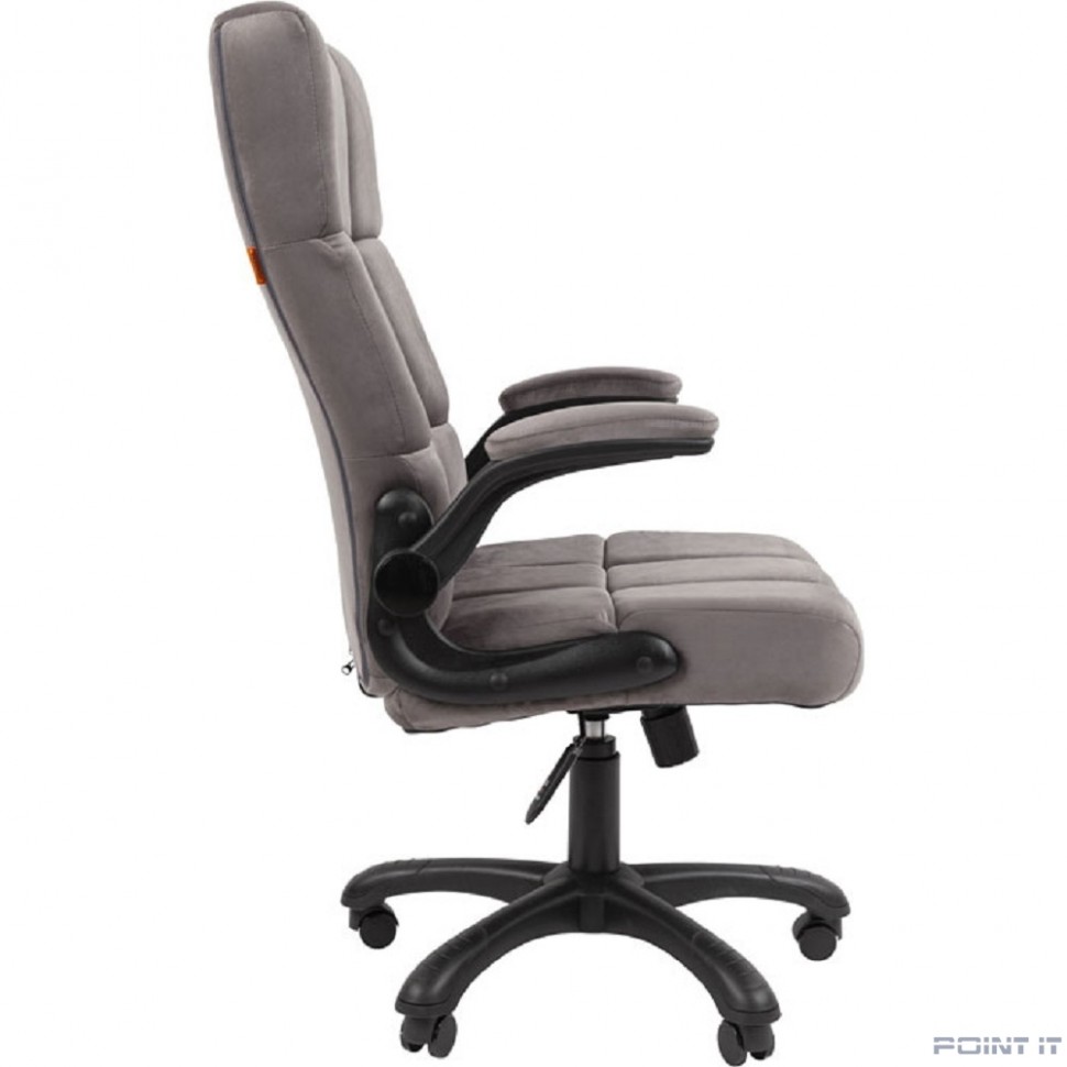 Кресло Chairman Home 444 Россия ткань Т-55 серый (7145195)