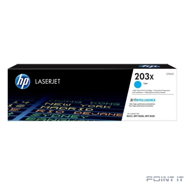 HP CF541X Картридж 203X Cyan {CLJ Pro MFP M254/280/281} (2500 стр)