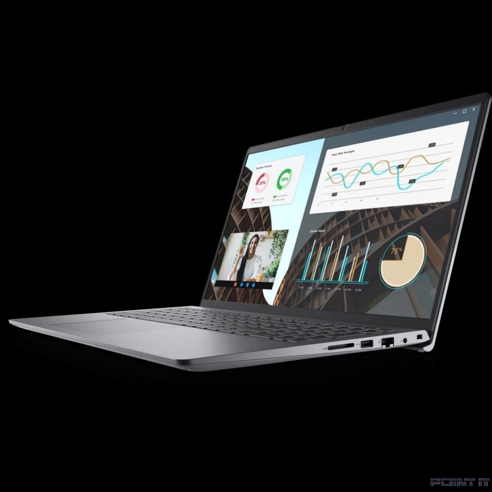 Ноутбук Dell Vostro 3530 [3530-3650] (КЛАВ.РУС.ГРАВ.) Black 15.6" {FHD WVA i3-1305U/8Gb/512Gb SSD/RJ-45/Linux}