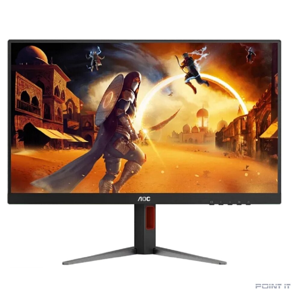Монитор LCD AOC 27" Q27G4/D Black-Red с поворотом экрана {IPS 2560x1440 200Hz 0.3ms 178/178 450cd HDMI2.0 DisplayPort1.4)