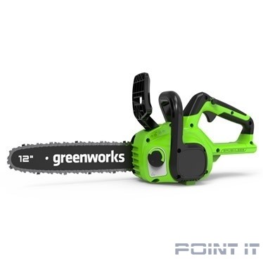 Greenworks GD24CS30K2 Цепная пила аккумуляторная, 24V, 30см, бесщеточная, c АКБ 2 АЧ и ЗУ [2007007UA]