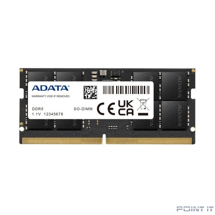 Модуль памяти для ноутбука DDR5 16GB DDR5-4800 AD5S480016G-S, CL40, 1.1V ADATA