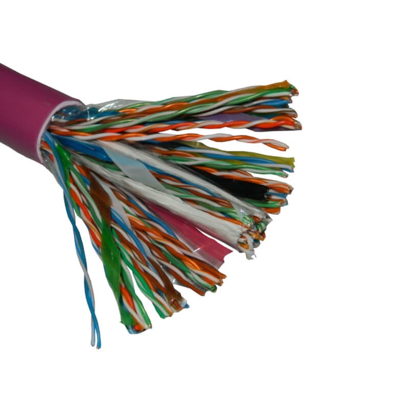 Кабель NETKO UTP50 cat.5e, 305м, 0,5мм, нг(А)-HF FR-LSZH - малодымный, не содержащий галогенов, фиолетовый РАСПРОДАЖА