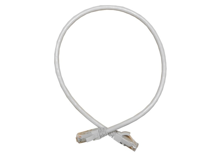 Патч-корд UTP4 cat.6a, 5.0м, литой коннектор, серый, Netko CKC