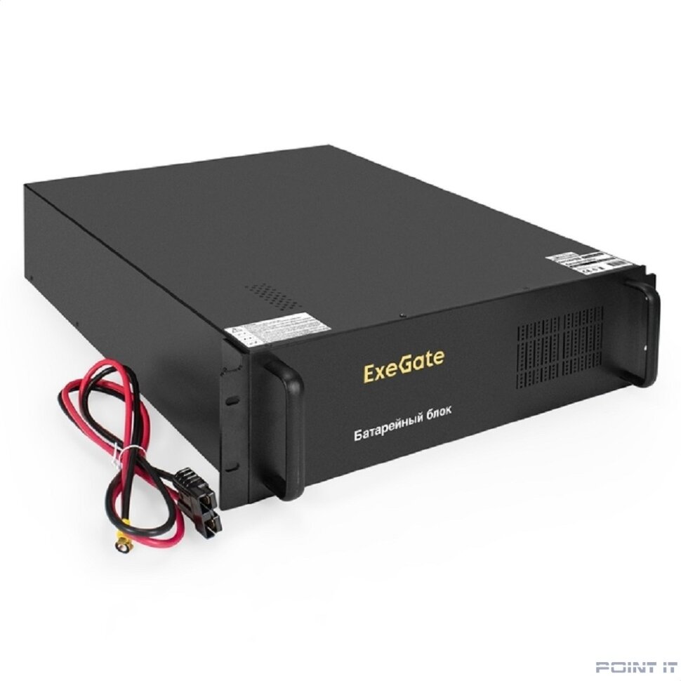 Exegate EX296985RUS Батарейный блок ExeGate PowerExpert BX-3U.240V.20S7Ah для ULS-575-6kVA/ULS-575-10kVA <встроенные батареи 12V 7.2Ah - 20шт, Rackmount 3U, металлический корпус, Black>