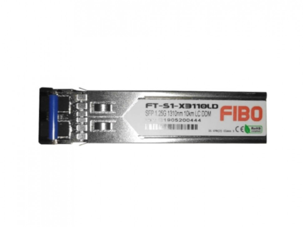 Модуль оптический SFP 1,25G, дальность 10 км, 2 волокна, TX 1310 nm LC DDM
