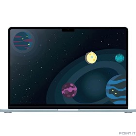 Ноутбук Apple MacBook Air 15-inch 2025 [MC7D4LL/A] (КЛАВ.РУС.ГРАВ.) Sky Blue 15.3&quot; Liquid Retina {(2880x1864) M4 10C CPU 10C GPU/24GB/512GB SSD/рекоменд.переходник 1979059/1991284} (A3241)