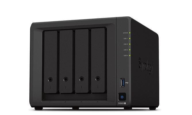 СХД настольное исполнение 4BAY NO HDD DS920+ SYNOLOGY