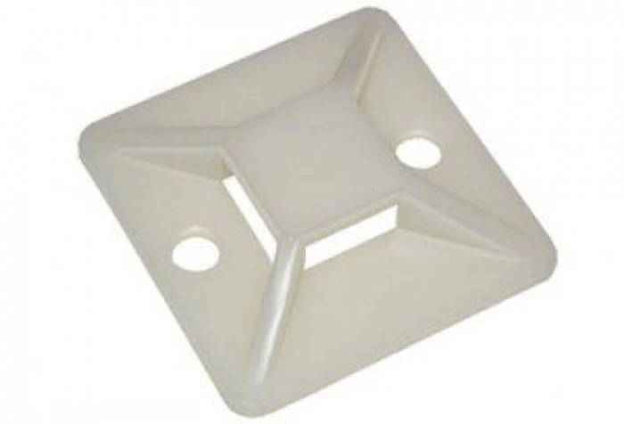 Площадка самоклеющаяся для крепления стяжек 30мм*30мм (для стяжек шириной 6,4мм), NETKO Optima (упак.50 шт)