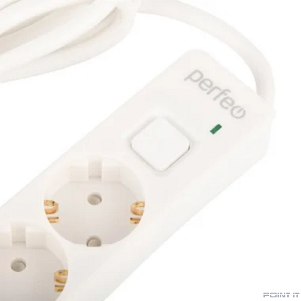 Perfeo сетевой фильтр "REAL STREAM, 1,8м, 5 розеток, 16А, 3500 Вт, тройная защита, белый.