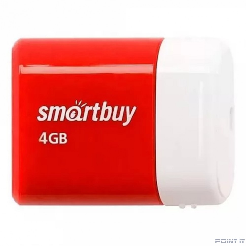 Smartbuy USB Drive 4GB LARA Red (SB4GBLara-R)