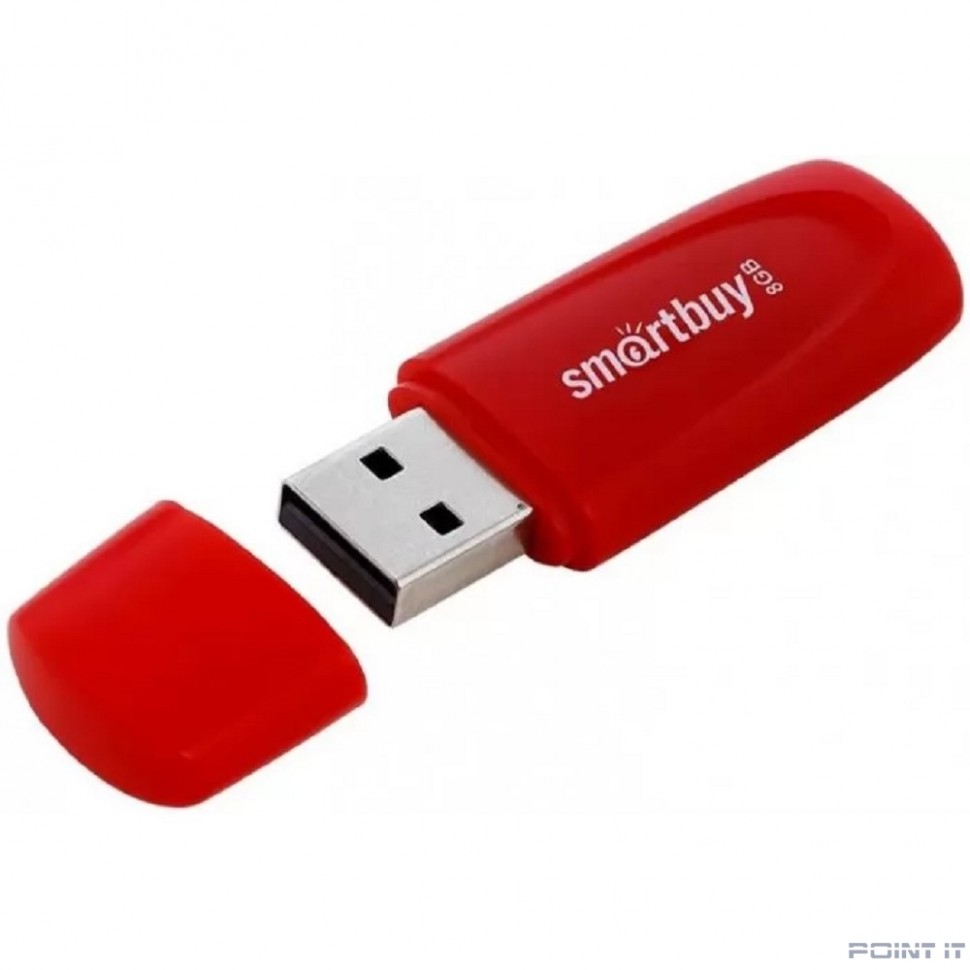 Smartbuy USB Drive 8GB Scout Red (SB008GB2SCR) UFD 2.0