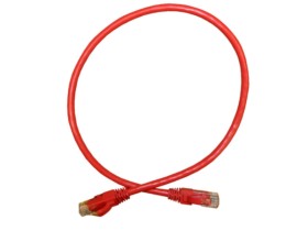 Патч-корд UTP4 cat.6, 3.0м, литой коннектор, красный, Netko CKC