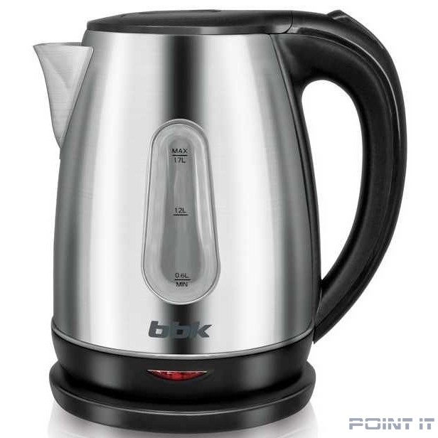 BBK EK1761S (SS/B) Чайник, 1.7л, 2200Вт, сталь/черный