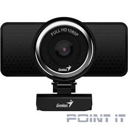 Genius ECam 8000 Black {1080p Full HD, вращается на 360°, универсальное крепление, микрофон, USB} [32200001400]