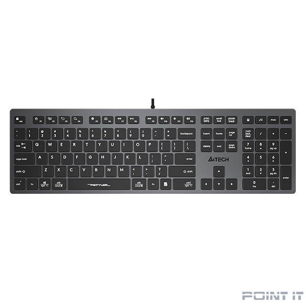 Клавиатура A4Tech Fstyler FX50 серый USB slim Multimedia (FX50 GREY) [FX50 GREY]