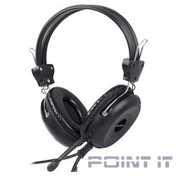 A4Tech HS-30, Black {Гарнитура, накладные, 20-20000Гц,32 Ом, 102дБ, микр фиксирован, кабель 2м, 2 x mini jack 3.5 mm}