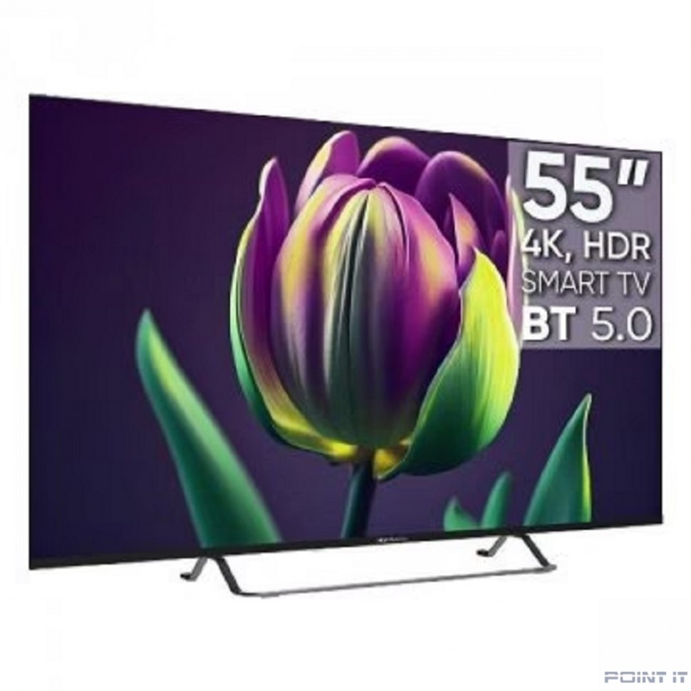 Topdevice TDTV55CS06U_BK {UHD ready/T2/S2/Android 11 Smart (1.5/16Gb)/BT 5.0/2 пульта/black}