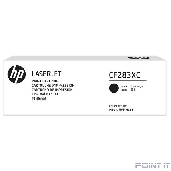 HP Картридж CF283XC 83X лазерный увеличенной емкости (2200 стр) (белая корпортивная коробка)