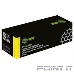 Картридж лазерный Cactus CS-W2412A желтый (850стр.) для HP Color LaserJet Pro M155;MFP M182nw/M183fw