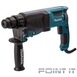 Makita HR2630 Перфоратор,SDS+, [HR2630] {800Вт,3реж,2.9Дж,0-4600у\м,2.9кг,чем}
