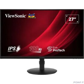 Монитор LCD ViewSonic 27&quot; VA2708-HDJ черный {IPS 1920x1080 100Hz 250cd D-Sub HDMI DisplayPort HAS Pivot In}