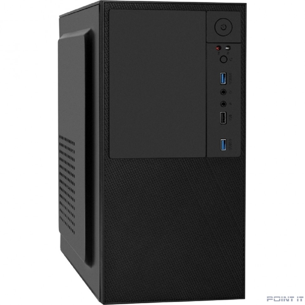 Exegate EX298006RUS Корпус Minitower BAA-308U2-AAA400 (mATX, БП AAA400 с вент. 8см, 1*USB+2*USB3.0, HD Audio, черный)