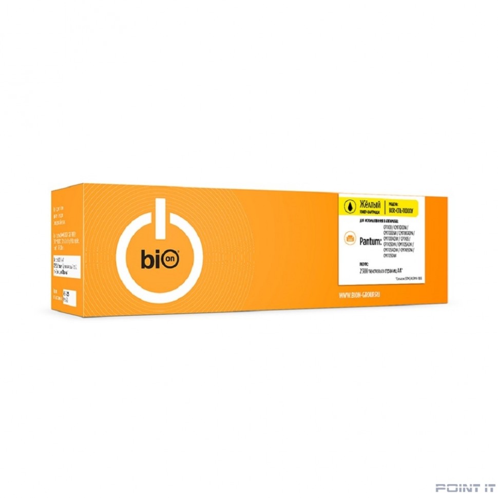Bion BCR-CTL-1100XY Картридж CTL-1100XY для Pantum CP1100/CM1100DN/CM1100DW/CM1100ADN/CM1100ADW/CP1105/CP1105DW/CM1105ADN/CM1105ADW/CM1105DN/CM1105DW, желтый (2300 стр.)