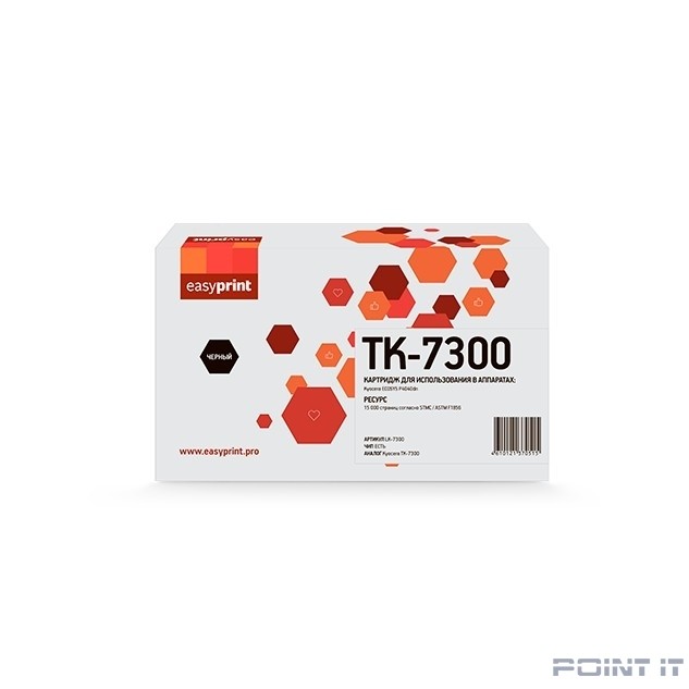 Easyprint TK-7300 Тонер-картридж  LK-7300  для  Kyocera ECOSYS P4040dn (15000 стр.) с чипом