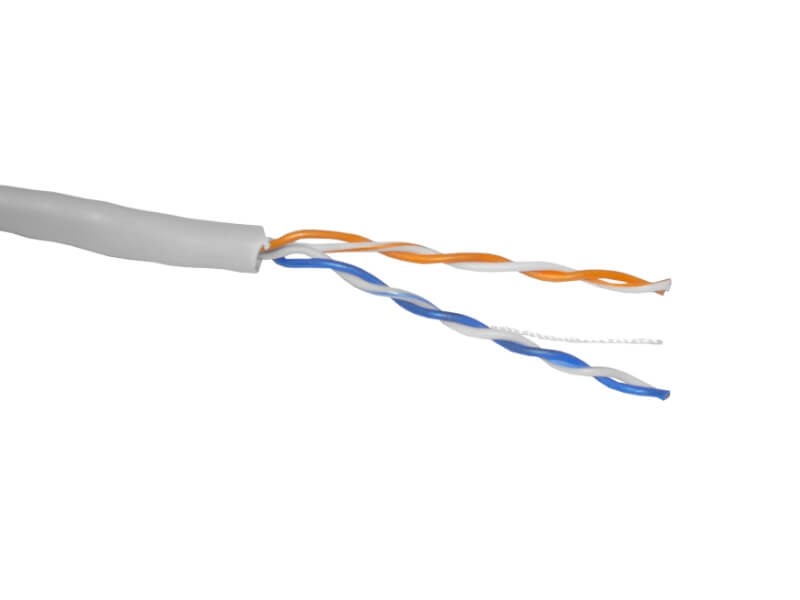 Кабель Skynet Light UTP2 cat.5е, одножильный, 305м, Cu, серый