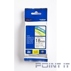 Brother TZE-241 Картридж с лентой (18 мм черн/бел, аналог TZ-241)