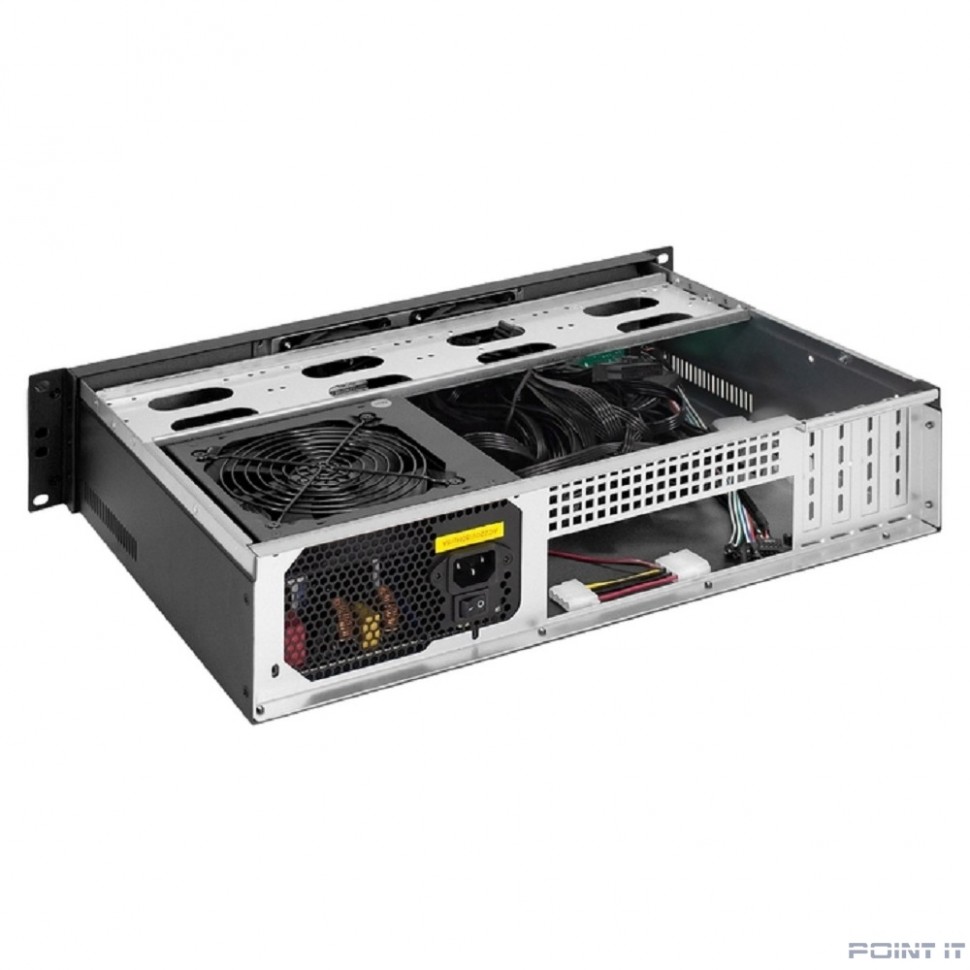 Exegate EX297711RUS Серверный корпус ExeGate Pro 2U300-04 <RM 19", высота 2U, глубина 300, БП 900PPH-SE, USB>