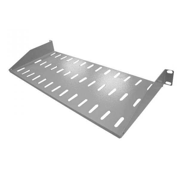 Полка консольная 1U, глубина 200, без крепежа, серая