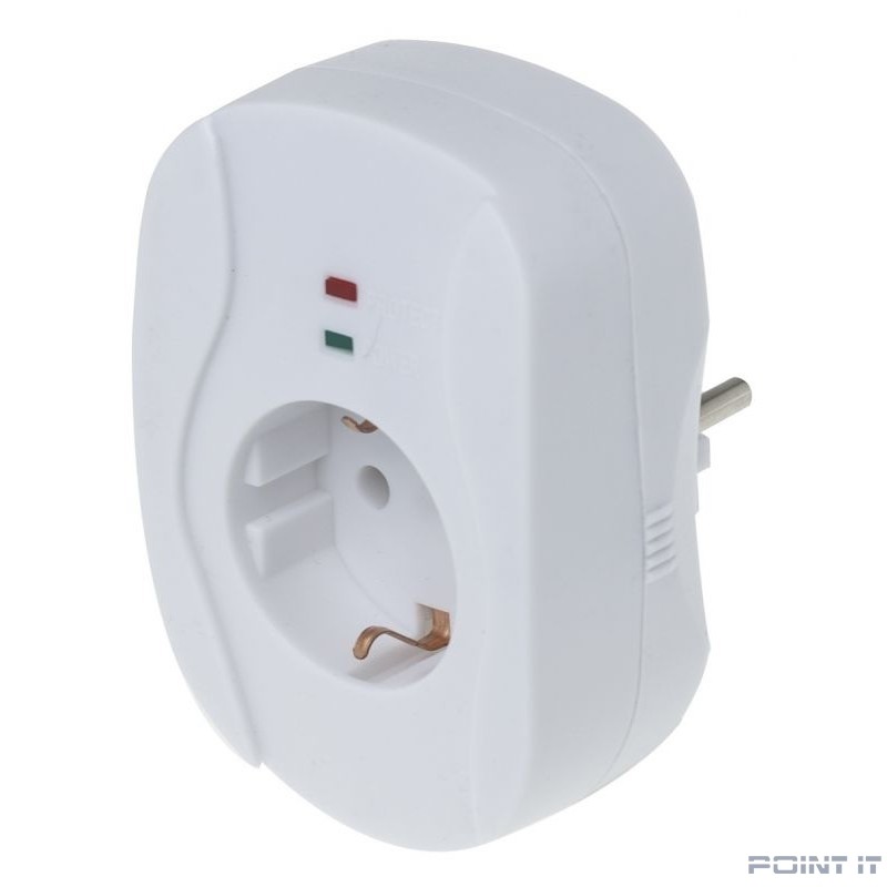 BURO Сетевой фильтр 1 розетка (100SH-W), белый (коробка) {992324}