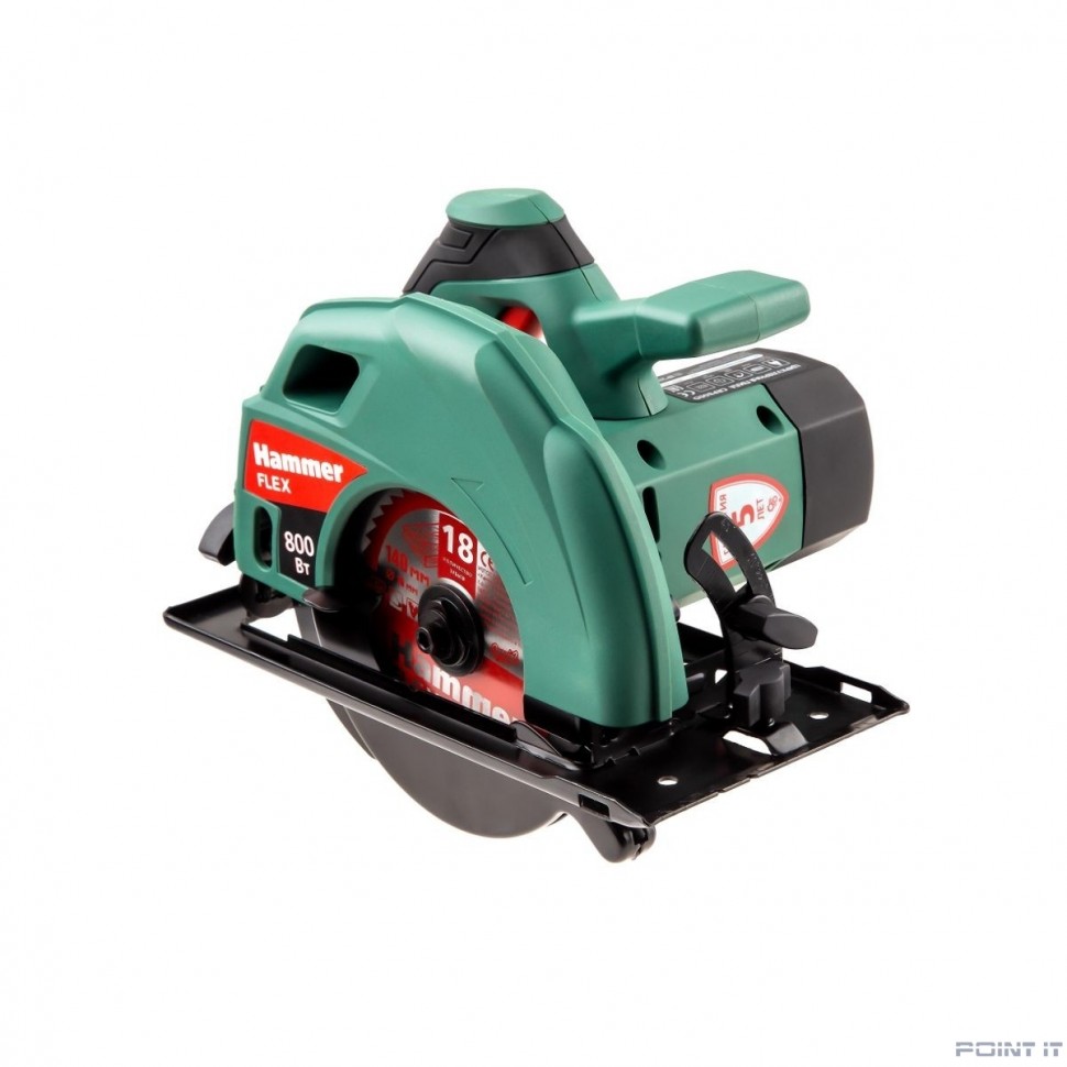 HammerFlex CRP800D Пила циркулярная [599628] { 800Вт 4000об/мин 140х16мм макс.пропил 45мм }