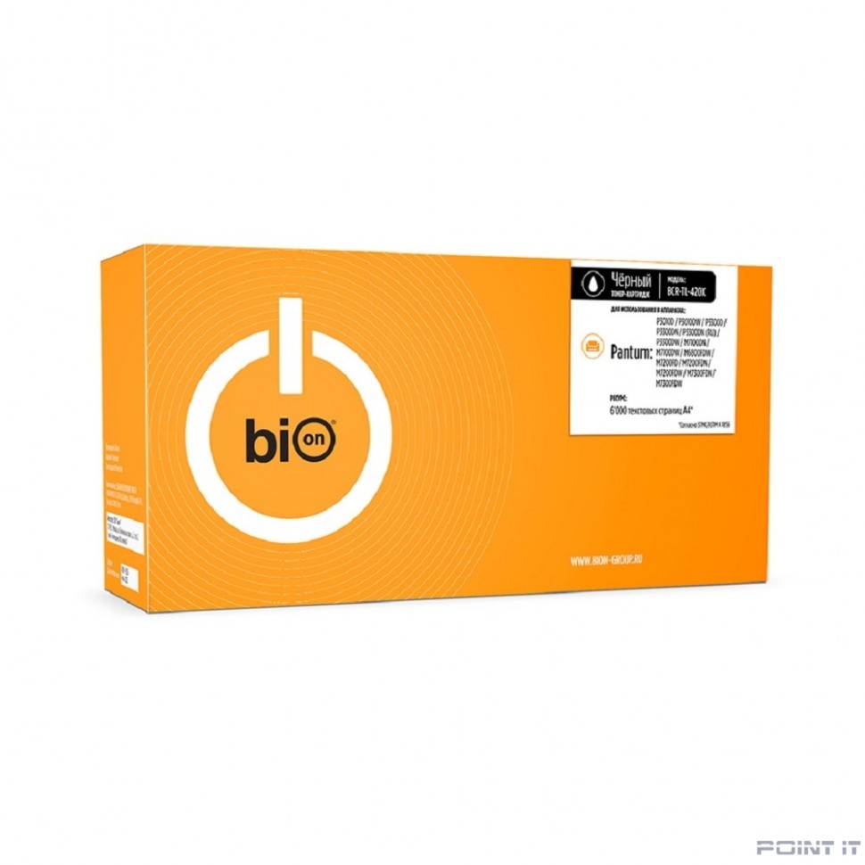 Bion BCR-TL-420X Картридж для Pantum P3010D/P3010DW/P3300D/P3300DN/P3300DN(RU)/ P3300DW/M7100DN/ M7100DW/M6800FDW/M7200FD/ M7200FDN/ M7200FDW/M7300FDN/M7300FDW 6000 стр.