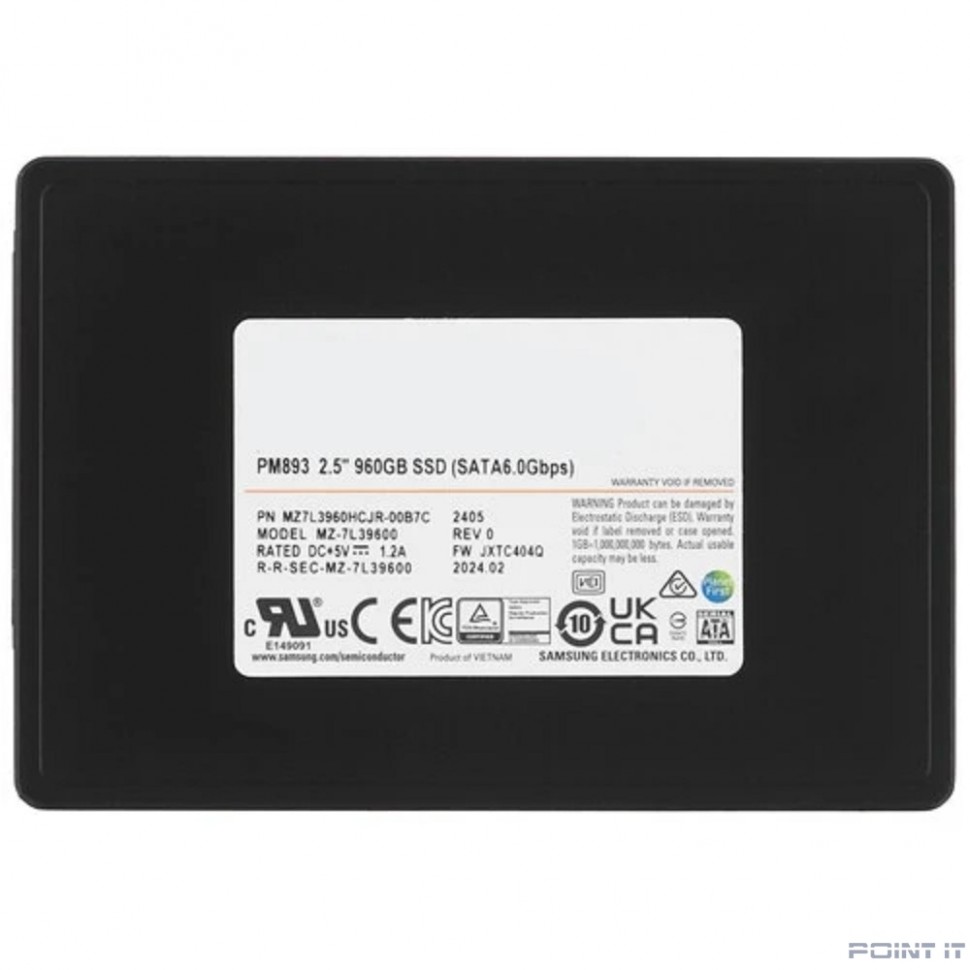 Samsung SSD 960Gb PM893 MZ7L3960HCJR-00B7C