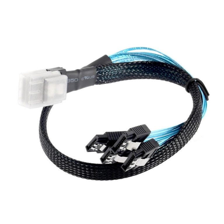Кабель коннектор MINI SAS SFF-8087 To 4 SATA, 36P TO 4 SATA, cable , длина 0.5, 580751-001, 538872-002, 591475-B21
