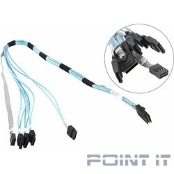 Сервер.опция SuperMicro CBL-0237L SFF-8087 - 4SATA, 0.7м 