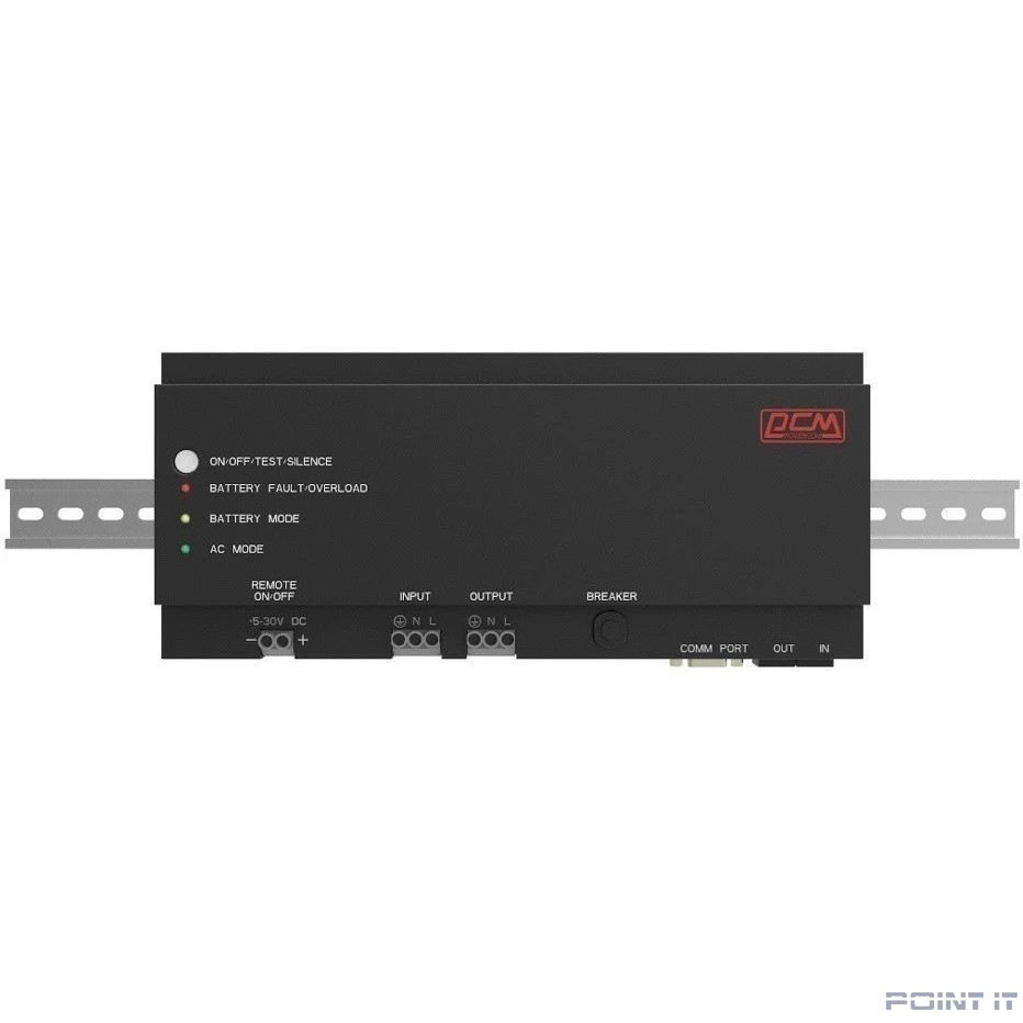 PowerCom DRU-850 ИБП {OffLine, 850VA/510W, крепление на DIN-рейку} (1114019)